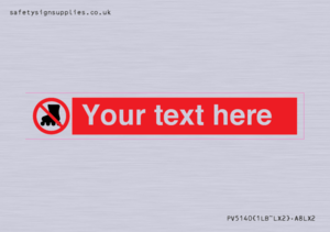 PV5140: Custom No Rollerblading Sign