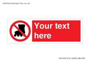 PV5140: Custom No Rollerblading Sign