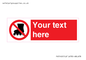 PV5140: Custom No Rollerblading Sign