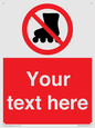 PV5140: Custom No Rollerblading Sign