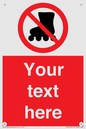 PV5140: Custom No Rollerblading Sign