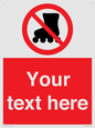 PV5140: Custom No Rollerblading Sign