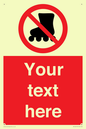 PV5140: Custom No Rollerblading Sign