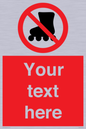 PV5140: Custom No Rollerblading Sign