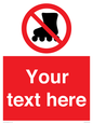 PV5140: Custom No Rollerblading Sign