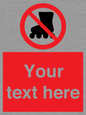PV5140: Custom No Rollerblading Sign
