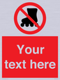 PV5140: Custom No Rollerblading Sign