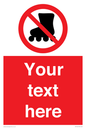 PV5140: Custom No Rollerblading Sign