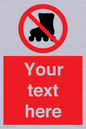 PV5140: Custom No Rollerblading Sign