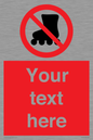 PV5140: Custom No Rollerblading Sign