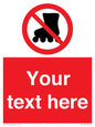 PV5140: Custom No Rollerblading Sign