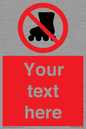 PV5140: Custom No Rollerblading Sign