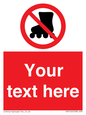 PV5140: Custom No Rollerblading Sign
