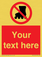 PV5140: Custom No Rollerblading Sign