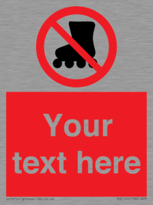 PV5140: Custom No Rollerblading Sign