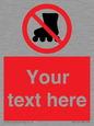 PV5140: Custom No Rollerblading Sign