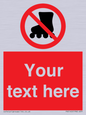 PV5140: Custom No Rollerblading Sign