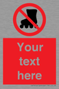 PV5140: Custom No Rollerblading Sign