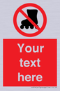 PV5140: Custom No Rollerblading Sign