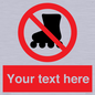PV5140: Custom No Rollerblading Sign