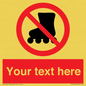 PV5140: Custom No Rollerblading Sign