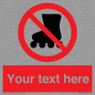 PV5140: Custom No Rollerblading Sign