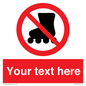 PV5140: Custom No Rollerblading Sign