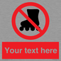PV5140: Custom No Rollerblading Sign