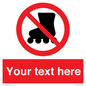 PV5140: Custom No Rollerblading Sign
