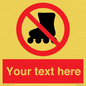 PV5140: Custom No Rollerblading Sign