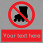 PV5140: Custom No Rollerblading Sign