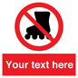 PV5140: Custom No Rollerblading Sign