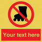 PV5140: Custom No Rollerblading Sign