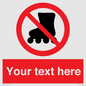 PV5140: Custom No Rollerblading Sign