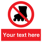 PV5140: Custom No Rollerblading Sign