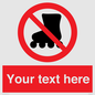 PV5140: Custom No Rollerblading Sign