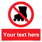PV5140: Custom No Rollerblading Sign