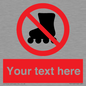 PV5140: Custom No Rollerblading Sign
