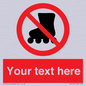 PV5140: Custom No Rollerblading Sign