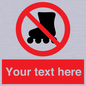 PV5140: Custom No Rollerblading Sign