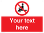 PV5141: Custom No Sitting Sign