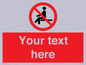 PV5141: Custom No Sitting Sign