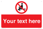 PV5141: Custom No Sitting Sign