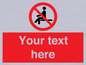 PV5141: Custom No Sitting Sign