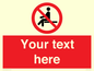 PV5141: Custom No Sitting Sign