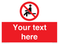 PV5141: Custom No Sitting Sign