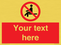 PV5141: Custom No Sitting Sign