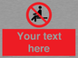 PV5141: Custom No Sitting Sign