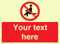 PV5141: Custom No Sitting Sign