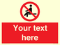 PV5141: Custom No Sitting Sign